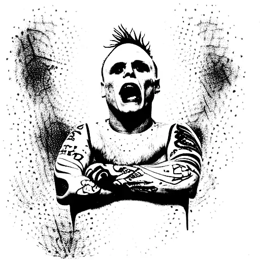 Keith Flint tattoo design idea