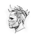 Keith Flint tattoo design idea