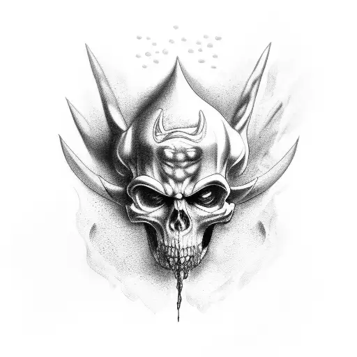 Hades underworld tattoo design idea