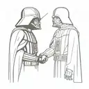 darth vader vs anakin tattoo design idea