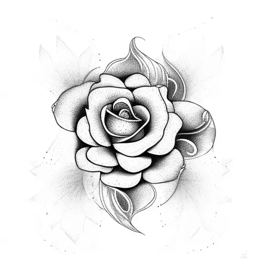 A trio of flowers representing each child tattoo design idea