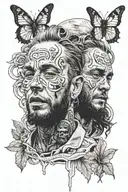 suicideboys related tattoo design idea