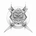 twenty seven tattoo design idea