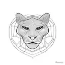Panther tattoo design idea