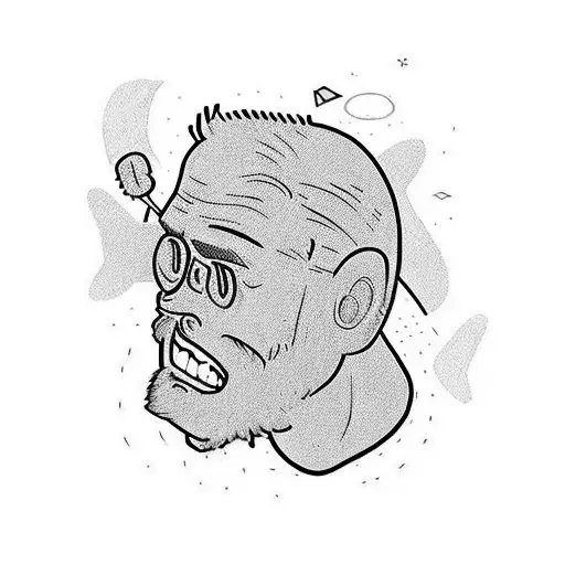 A dad that overcomes tragedy/adversity without ever complaining. Always focuses on the positive outcomes with a calmness tattoo design idea