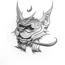 A surrealistic mashup of characters from your favorite series and movies tattoo design idea