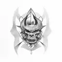 A surrealistic mashup of characters from your favorite series and movies tattoo design idea