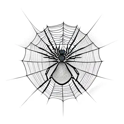 Spider Web tattoo design idea