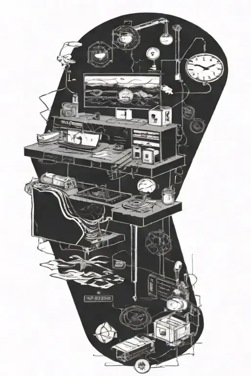 Lighthouse sunrise tattoo design idea