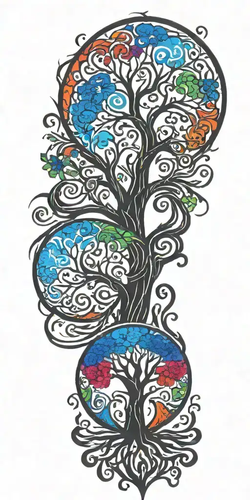 tree of life you will remember tattoo design idea
