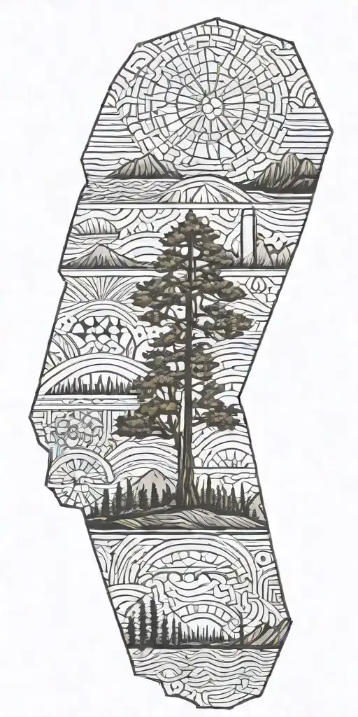 California state tattoo design idea