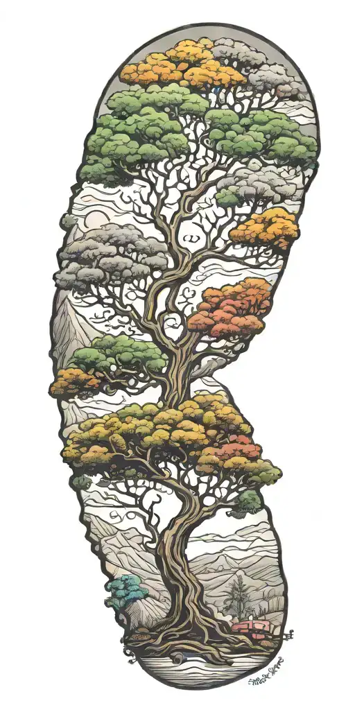 california tree of life  tattoo design idea