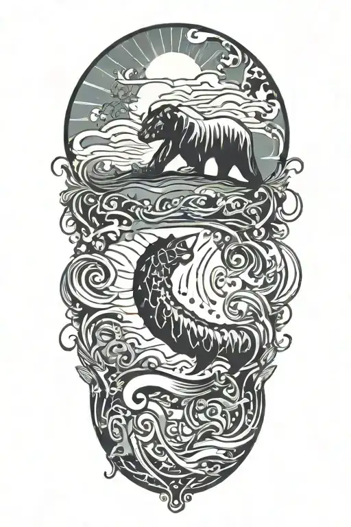 california tattoo design idea