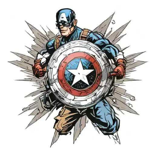 captain america shield dj style tattoo design tattoo design idea