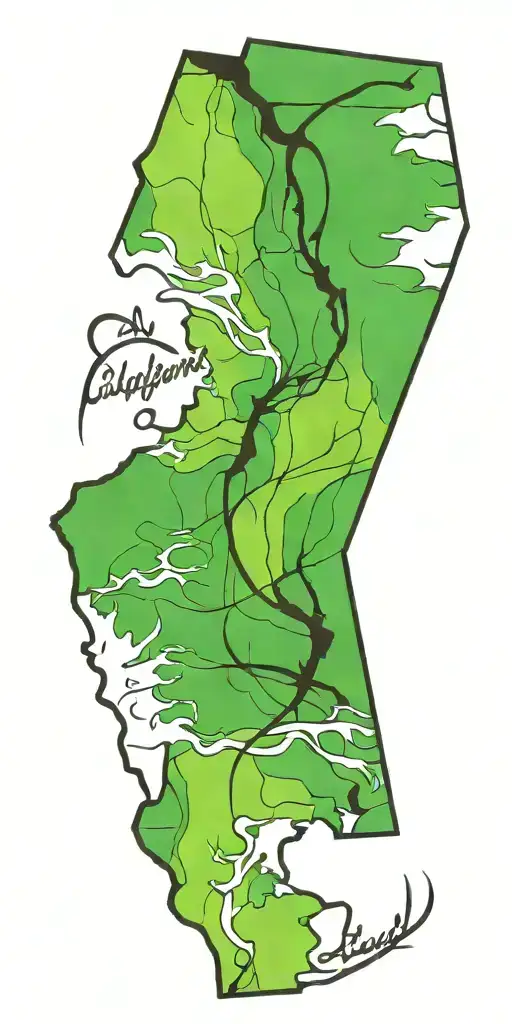 California state tattoo design idea