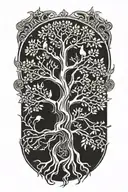 Tree Of Life Phoenix: Start tattoo design idea