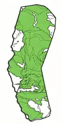 California state tattoo design idea