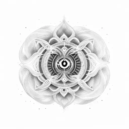 7 chakras tattoo design idea