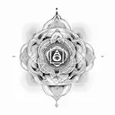 7 chakras tattoo design idea