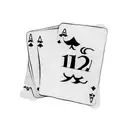 something simple and little saying "1 2 3 buraco", with a deck cards theme tattoo design idea