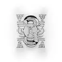 something simple and little saying "1 2 3 buraco", with a deck cards theme tattoo design idea