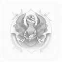 something simple and little saying "1 2 3 buraco", with a deck cards theme tattoo design idea