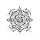chandelier tattoo design idea