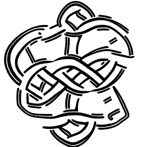 feminine alligator full body Celtic love knots tattoo design idea