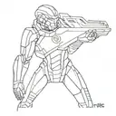 mass effect  tattoo design idea