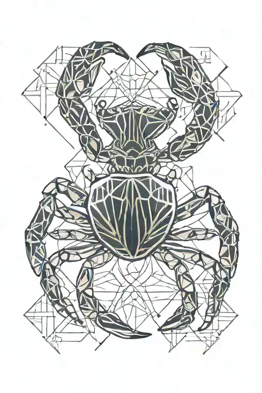 crab tattoo design idea