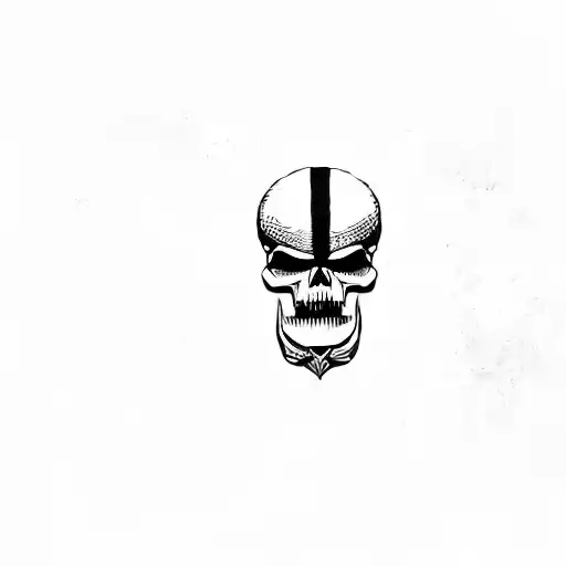 a skull and crossbones tattoo design idea
