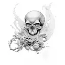 piston and Skulptur tattoo design idea