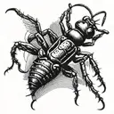 ant tattoo design idea
