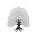 tree memorial tattoo design idea