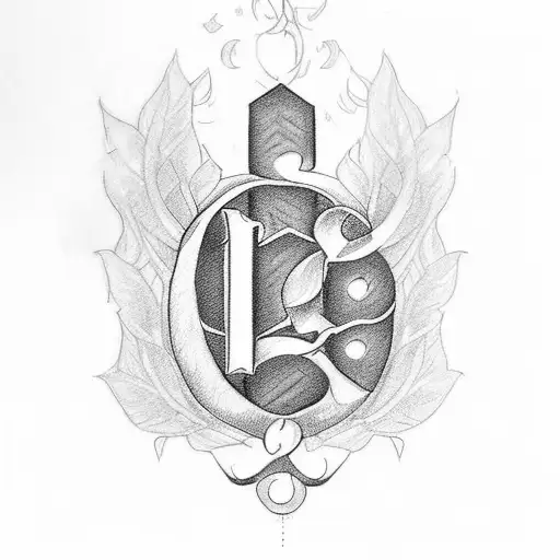 I want a tattoo with my friend's initial that is S and L.  I want L to be dark and S to be on L like a grape wine  tattoo design idea