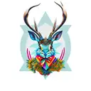 jackalope tattoo design idea