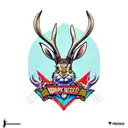 jackalope tattoo design idea