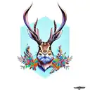 jackalope tattoo design idea