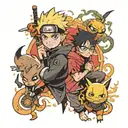 Naruto and Harry Potter  tattoo design idea