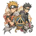 Naruto and Harry Potter  tattoo design idea