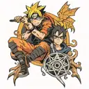 Naruto and Harry Potter  tattoo design idea