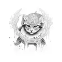 kid, family, love tattoo design idea