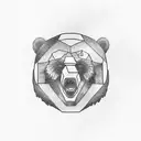 Bear dad and son tattoo design idea