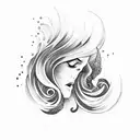 sunrise and waves tattoo design idea