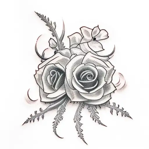 Ampersand '&' Temporary Tattoo Sticker - OhMyTat
