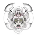 helicopter tattoo design idea