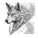 ancient egypt and the wolf tattoo design idea