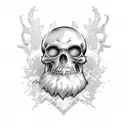 black beard one piece tattoo design idea