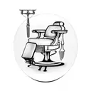 barber chair tattoo design idea