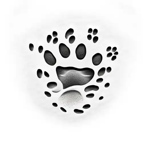 Initials BC that look like a paw print tattoo design idea